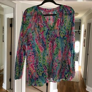 Lilly Pulitzer  Martinique  blouse size Medium